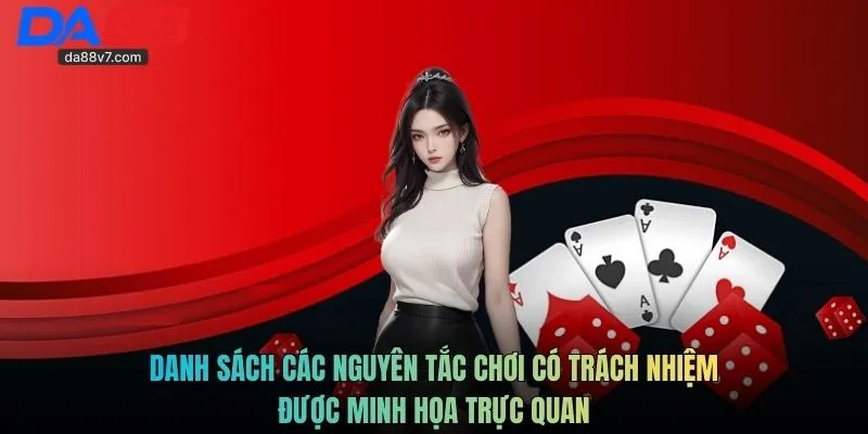 Danh sách các nguyên tắc chơi có trách nhiệm được minh họa trực quan